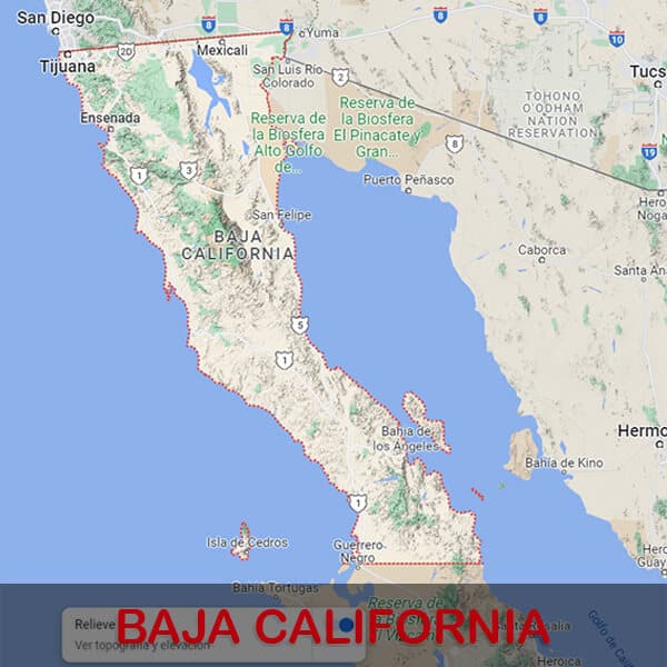 Baja California Google Maps