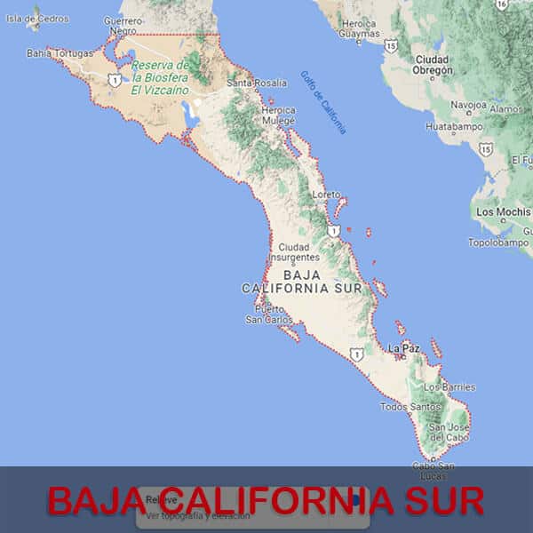 Baja California Sur Google Maps
