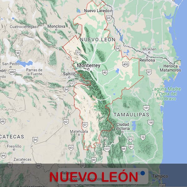 Nuevo León Google Maps