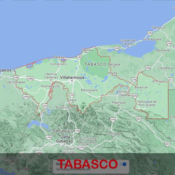 Tabasco Google Maps