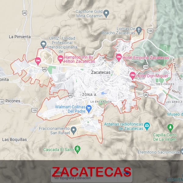 Zacatecas Google Maps