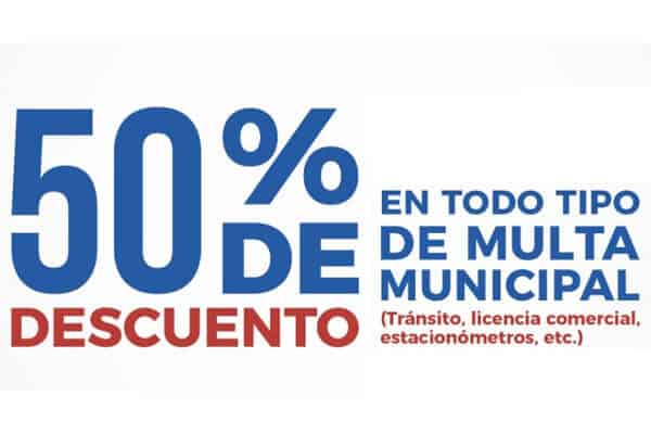 Descuento del 50% en multas de tráfico. ¡Aprovecha!