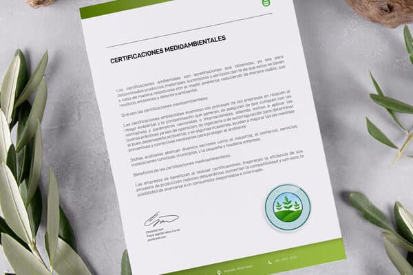 Certificado de emisiones todo para cuidar el medio ambiente