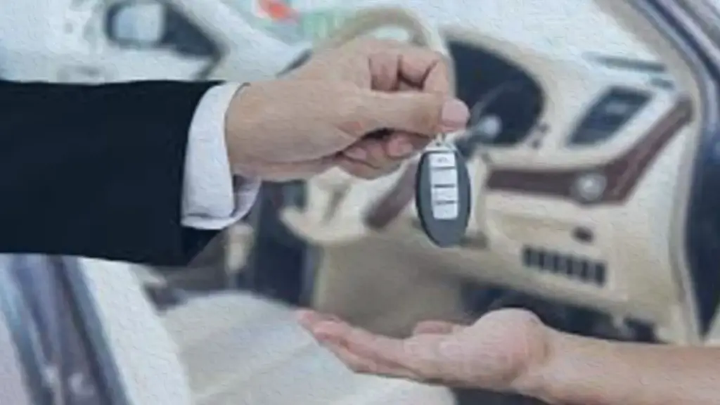 Entrega de llaves en la compra de un auto
